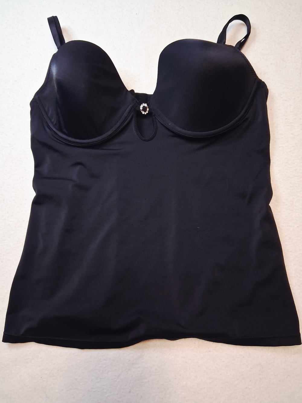 Jessica Black Shapewear Camisole with Built-In Bra
